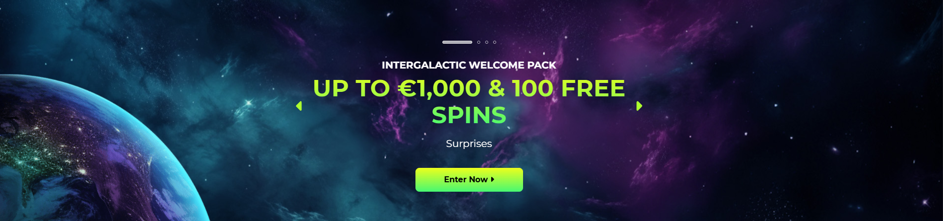 bonus de bienvenue intergalactique de Space Fortuna casino