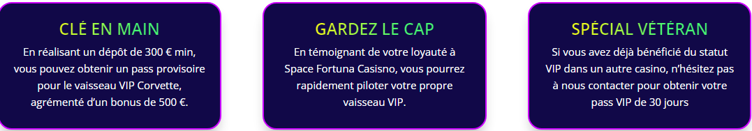 LE meilleur programme Vip de Space Fortuna casino 