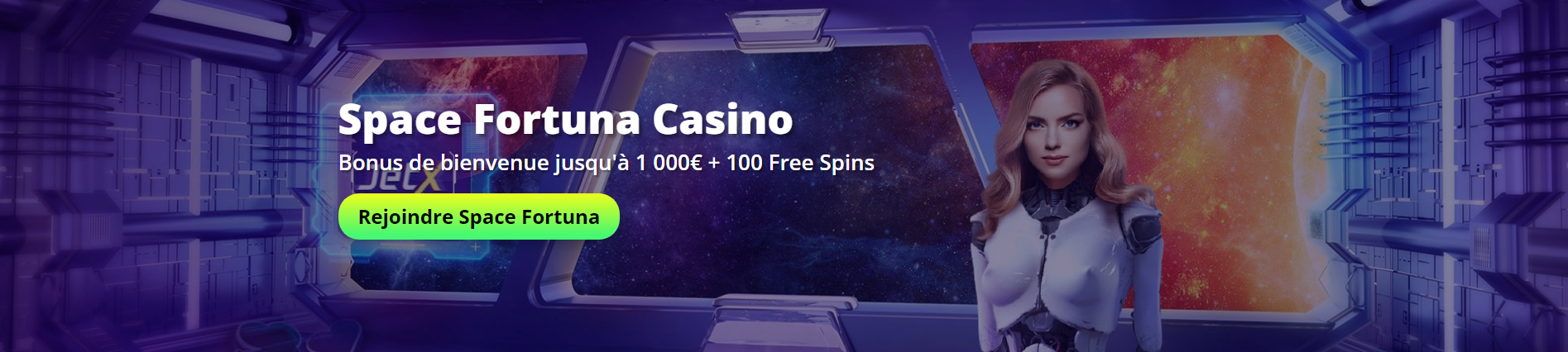 Space Fortuna Casino Bonus de bienvenue 